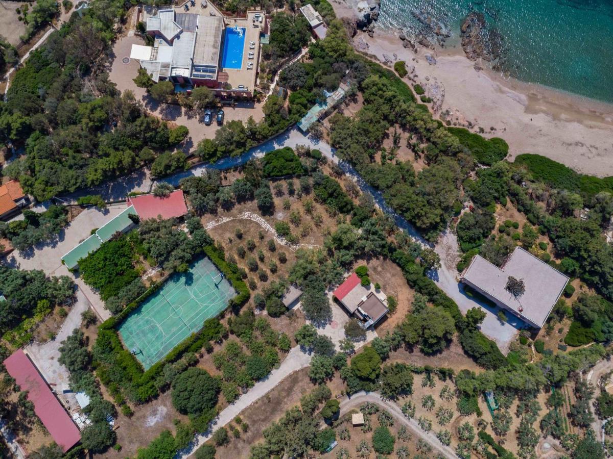 Black Diamond Beachfront Pool Villa Pasithea In Sounio, Athens Sunion Exteriör bild