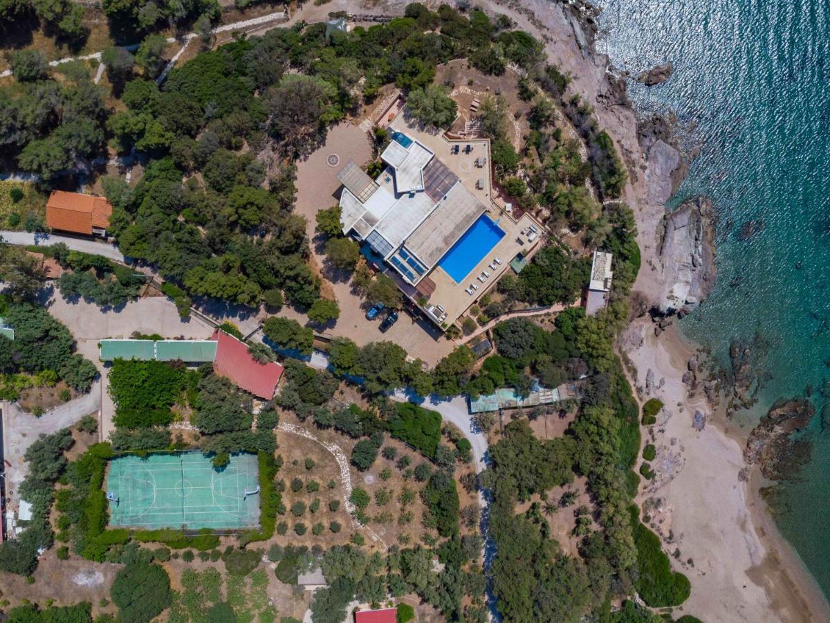 Black Diamond Beachfront Pool Villa Pasithea In Sounio, Athens Sunion Exteriör bild
