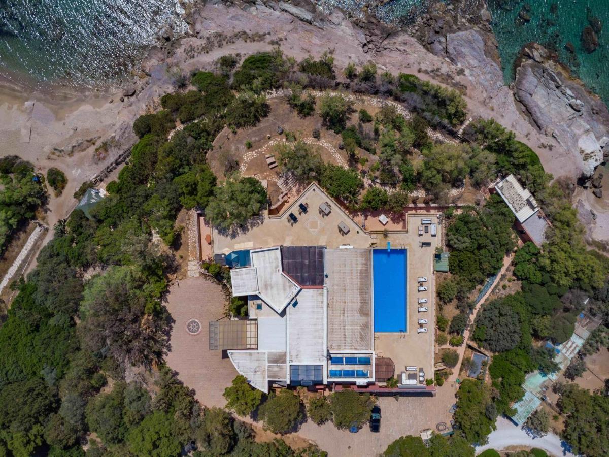 Black Diamond Beachfront Pool Villa Pasithea In Sounio, Athens Sunion Exteriör bild